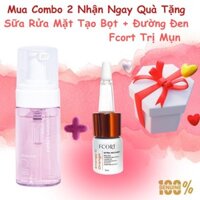 (MUA 2 TẶNG 1) Combo 2sp SRM Hyaloten Liquid Cleanse+Serum Đường Đen Fcort Energy C