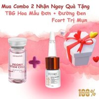 (MUA 2 TẶNG 1) Combo 2sp TBG Hoa Mẫu Đơn+Serum Đường Đen Fcort Energy C