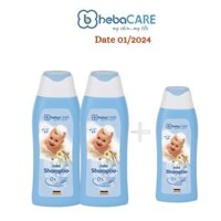 [Mua 2 tặng 1] Dầu gội đầu cho bé Hebacare mild Shampoo 250ml