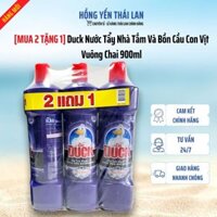 [MUA 2 TẶNG 1] Duck Nước Tẩy Nhà Tắm Và Bồn Cầu Con Vịt Vuông Chai 900ml