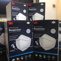 Mua 2 tặng 1 Hộp 20 chiếc Khẩu trang kháng khuẩn và chống bụi đạt chuẩn KN95 3M 9513 - Trắng