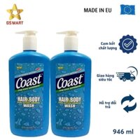 MUA 2 TẶNG 1-SET 3 CHAI 946ML Sữa Tắm - Gội Dành Cho Nam Coast Hair & Body 946ml