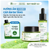 [MUA 2 TẶNG 1]Combo Dưỡng Da Mặt Serum Kem Dưỡng Ẩm Đa Tầng Tơ Tằm Với Hoạt Chất HA B5 Creamide Betaglucan Cỏ Mềm