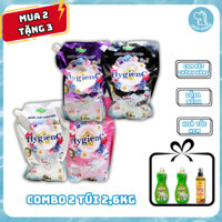 [MUA 2 TẶNG 3] Combo 2 túi nước giặt đậm đặc HygienC Plus+ 2,6Kg công nghệ Thái Lan tặng 2 rửa chén,1 lau bếp DINO STORE