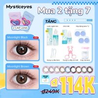 [mua 2 tặng 7,0độ] Mysticeyes14.0-14.5; 2 đôi+2 khay+nước ngâm+nhỏ mắt+máy rửa lens+nhíp&que đeo lens+dụng cụ đẩy mí mắt