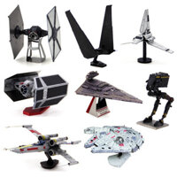 [Mua 2 tặng dụng cụ] Mô hình lắp ráp kim loại phong cách mới đầy màu sắc Star Wars X-Wing R2D2 Millennium Falcon ATAT Đồ chơi xếp hình mô hình