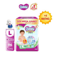 (Mua 2 tặng quà) Bobby tã quần L96+4 lõi nén tính chất gạo non