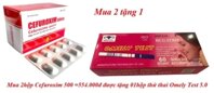 Mua 2hộp cefuroxim 500 =554.000đ được tặng 01hộp thử thai omely test 5.0