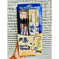 [Mua 3+2] Bộ 3 Bàn Chải Đánh Răng P/S Than Bạc Kháng Khuẩn 99.9% Siêu Mềm