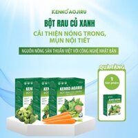 [MUA 3 TẶNG 1] COMBO X3 Hộp Bột Rau Củ Xanh KENKO AOJIRU Cải Bó Xôi Mướp Đắng Cần Tây Diếp Cá
