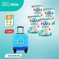 Mua 3 tặng 1 Sữa Bột Nestlé NAN OPTIPRO PLUS 4 1500g/lon với 5HMO 2025