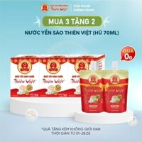 🌞[MUA 3 TẶNG 2] Nước yến sào Thiên Việt (Hũ 70ml) - Hàng chính hãng fullbox