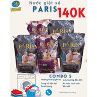 Mua 3 tặng 2(combo 5) túi nước giặt xả PARIS hương đam mê thơm ngát, lưu hương đến tận 24h 1700ml X5.