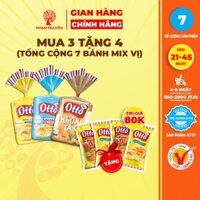 [MUA 3 TẶNG 4] Tổng cộng 7 Bánh Mix vị - Bánh Mì Hoa Cúc Otto Box TIỆN mix vị giá sỉ | Đồ ăn vặt