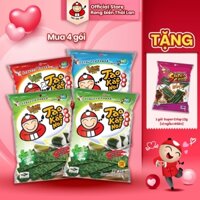 [MUA 4 GÓI 32G TẶNG 1 GÓI SUPER CRISP 12G] Rong Biển Taokaenoi CRISPY SEAWEED 32G Ăn Vặt Dinh Dưỡng Healthy Thái Lan