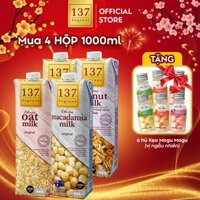 [MUA 4 HỘP TẶNG 6 HŨ KẸO MOGU MOGU] Sữa hạt 137 Degrees Thái Lan Chính Hãng Healthy
