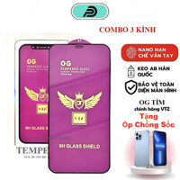 [mua 4 kính tặng 1 ốp] Kính cường lực Cao cấp OG cho iPhone 6,6plus,7,8plus,X,XS, XR, XS Max, 11,12-15promax OG TÍM