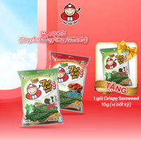 [MUA 5 GÓI TẶNG 1 GÓI] Snack Ăn Vặt Lá Rong Biển Crispy Seaweed 15g (Tổng 6 Gói)