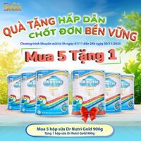 Mua 5 Sữa nghệ tăng cân Dr. Nutri Gold 900gr tặng 1 cùng loại