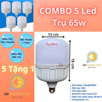 [Mua 5 tặng 1] Bóng Đèn LED 65w Phương Nam, Cao Cấp Siêu Sáng Tiết Kiệm Điện, Bóng Lớn Bảo Hành 12 tháng
