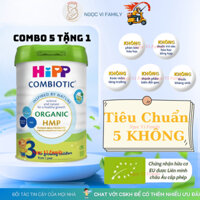[Mua 5 tặng 1] Sữa HiPP 3 Organic Combiotic 800g sữa bột công thức hỗ trợ tiêu hóa và tăng chiều cao Date 2026
