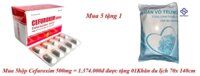 Mua 5hộp cefuroxim 500mg = 1.374.000đ được tặng 01khăn du lịch 70x 140cm