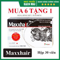 [Mua 6 tặng 1] Chính hãng Maxxhair hộp 30 viên ngăn rụng tóc, giúp mọc tóc nhanh