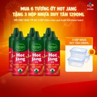 [Mua 6 tặng 3 hộp 1290ml] Combo 6 chai Tương ớt tươi Hot Jang Bibigo (240g x 6 chai)