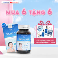 [Mua 6 tặng 6] Viên uống Damian trắng da chứa chứa Glutathione, hỗ trợ làm mờ thâm nám, tàn nhang chỉ sau 30 ngày