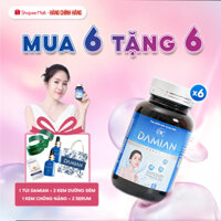 [Mua 6 tặng 6] Viên uống Damian trắng da chứa chứa Glutathione, hỗ trợ làm mờ thâm nám, tàn nhang chỉ sau 30 ngày