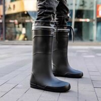 Mưa Boots Hè Men Mid-Calf Chống Trượt Mang Giày Chống Thấm Nước Mùa Đông Dài Đến Đầ