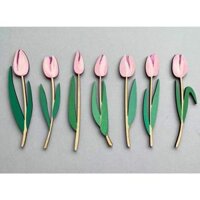 Mua Bức Tường Hoa Tuy Lip, Set Hoa Tuylip Dán Tường Bằng Gỗ Vẽ Tay Kèm Keo Dính Siêu Chắc, Cắm Lọ Hoa, Hoa Giả Chính Hãng Giá Tốt