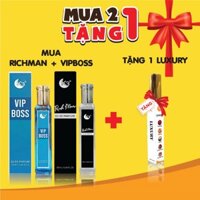 Mua Combo 2 chai nước hoa Nam K3( RICK MEN + VIP BOSS )20ml (TẶNG 1 chai nước hoa K3 LUXURY )10ml