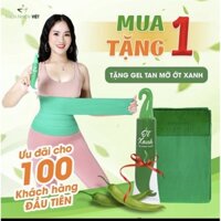 (MUA ĐAI TẶNG ỚT ) Đai sợi nhiệt và Gel tan mỡ bụng ớt xanh tách nhiệt  eo thon dáng đẹp THIÊN NHIÊN VIỆT -QUỲNH QUỲNH