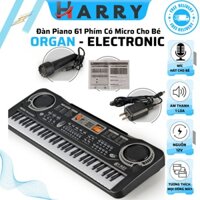 Mua Đàn Piano 61 Phím Tặng kèm Micro Hát - Bé Học Đàn Tại Nhà Phát Triển Tay, Trí Não ,Thuộc Bàn Phím.