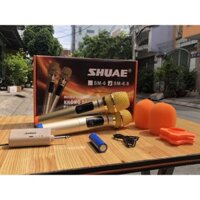 [Mua Đi Chờ Chi] Bộ 2 micro không dây Shuae SM6.6-hát karaoke gia đình, làm MC tiệc tùng, hội nghị, khả năng hút âm tốt