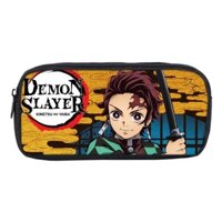 [Mùa đi học] Hộp đựng bút chì lưỡi kiếm của Demon Slayer Học sinh tiểu học Hộp văn phòng phẩm Anime Chống thấm nước Không phai màu Dung tích lớn