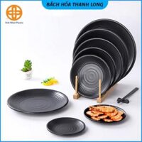 Mua Đĩa Nhựa Phíp Tròn Melamine Việt Nhật, Vân Xoáy