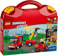 Mua đồ chơi LEGO Juniors 10740 – Cặp Xách Ráp Xe Cứu Hỏa (LEGO Juniors Fire Patrol Suitcase 10740)