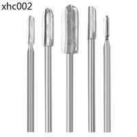 Mùa Đông Loại Dưa Ba Cánh Dao Thép Không Gỉ Khắc Dao 3MM6MM Chân Mũi Khoan Điện Mài Dụng Cụ Điện Gốc Khắc Gỗ Đầu Mài