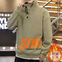 Mùa Đông Lông Cừu Lót Dày Nửa Cổ Rùa Áo Nam Ấm Áp Tất Cả Trận Đấu Thường Ngày Hợp Thời Trang Thanh Niên Top Nam m-3xl