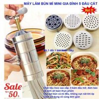 Mua Dụng Cụ Làm Bánh Canh Dụng Cụ Làm Bún Mì Tươi 5 Đầu Inox Cao Cấp - NSK1217 Máy Làm Bún Mì Mini Gia Đình An Toàn Chất Lượng Hiệu Quả - Bh 1 Đổi 1 Bởi New - Sky [bonus]