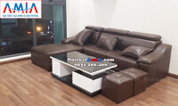 Mua ghế sofa da đẹp ở Hà Nội AmiA SF158