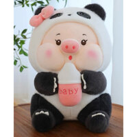 [Mua giá sỉ rẻ] Gấu bông heo sữa Baby cosplay gấu trúc. Bao nhiêu lớp áo không bằng ôm heo