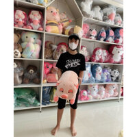 [Mua giá sỉ rẻ] Gấu bông heo híp hồng size to 80cm