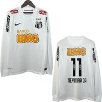 Mùa giải 2011-12 Santos FC Retro Tay dài sân nhà Áo bóng đá Neymar Áo sơ mi