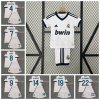 Mùa giải 2012-13 Real Madrid Retro Sân nhà Bóng đá trẻ em Bộ áo đấu Ramos Cristiano Ronaldo CR7 Kaka Benzema Di Maria Pepe Ozil Marcelo Alonso Mod Bộ thể thao dành cho trẻ em