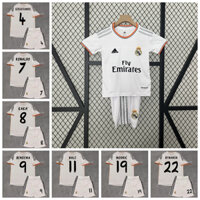 Mùa giải 2013-14 Real Madrid Retro Sân nhà Bóng đá trẻ em Bộ áo đấu Ramos Cristiano Ronaldo CR7 Kaka Benzema Di Maria Pepe Bale Alonso Marcelo Modric Bộ thể thao dành cho trẻ em