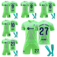 Mùa Giải 2024-25 Barcelona Sân Khách Thứ Hai Bóng Đá Người Lớn Trẻ Em Jersey Gavi Pedri Lewandowski Messi De Jong Yaman Bộ Thể Thao Có Tất