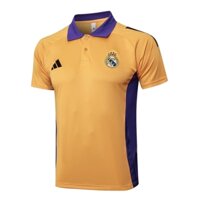 Mùa giải 2024-25 Real Madrid Polo Áo tập luyện tay ngắn Áo thể thao bóng đá